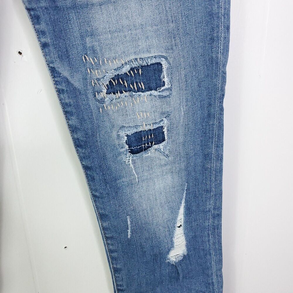 Flying Monkey Jeans Womens 25 Patchwork Skinny As… - image 4